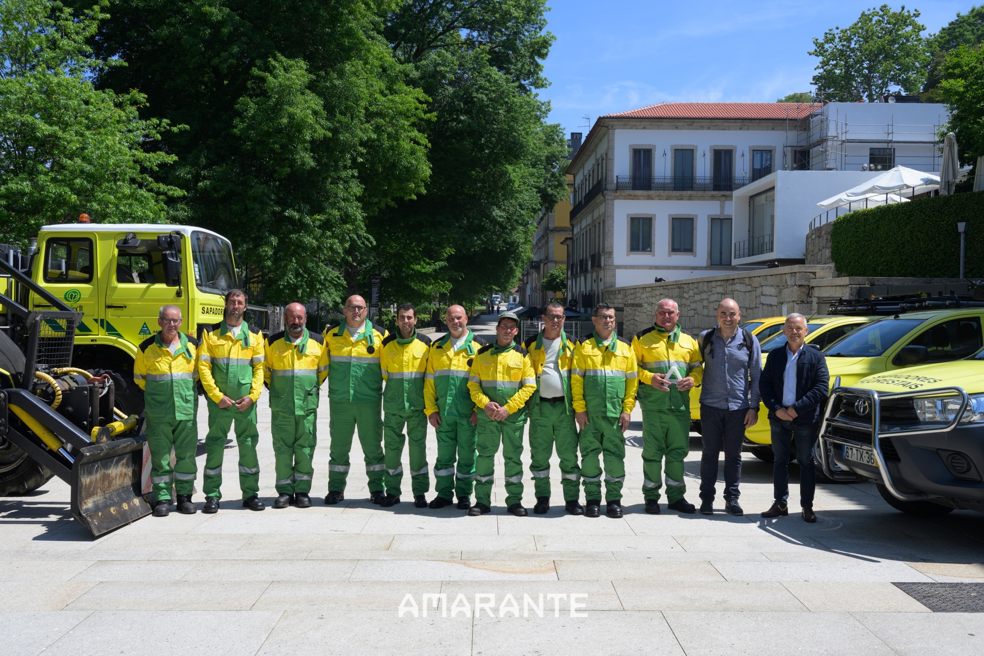 Sapadores Florestais de Amarante realizaram uma parada na Avenida General Silveira