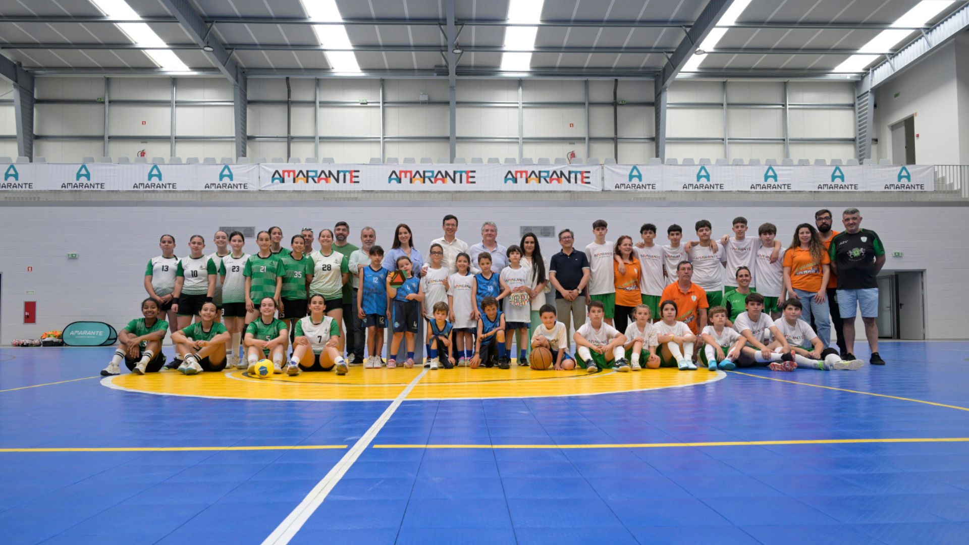Após visita às instalações tiveram lugar demonstrações desportivas