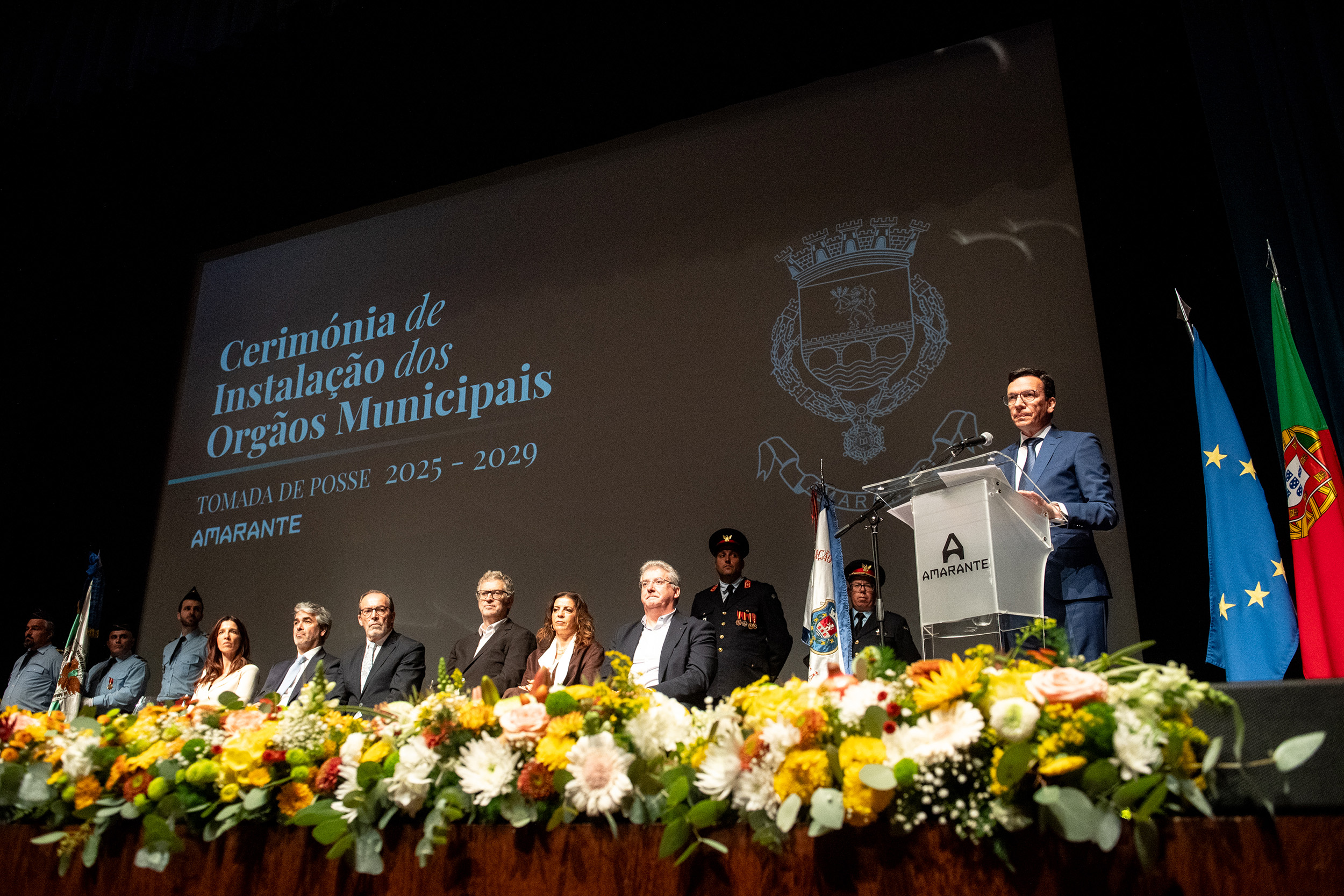 Momento do Discurso de tomada de posse
