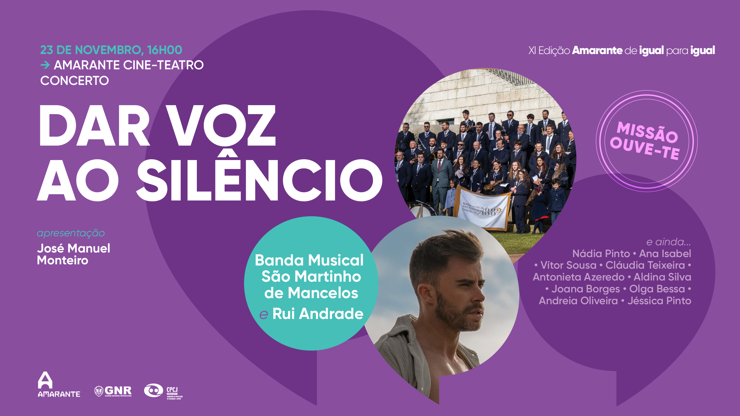 Concerto “Dar Voz ao Silêncio” mobiliza contra a violência e apoia projetos sociais