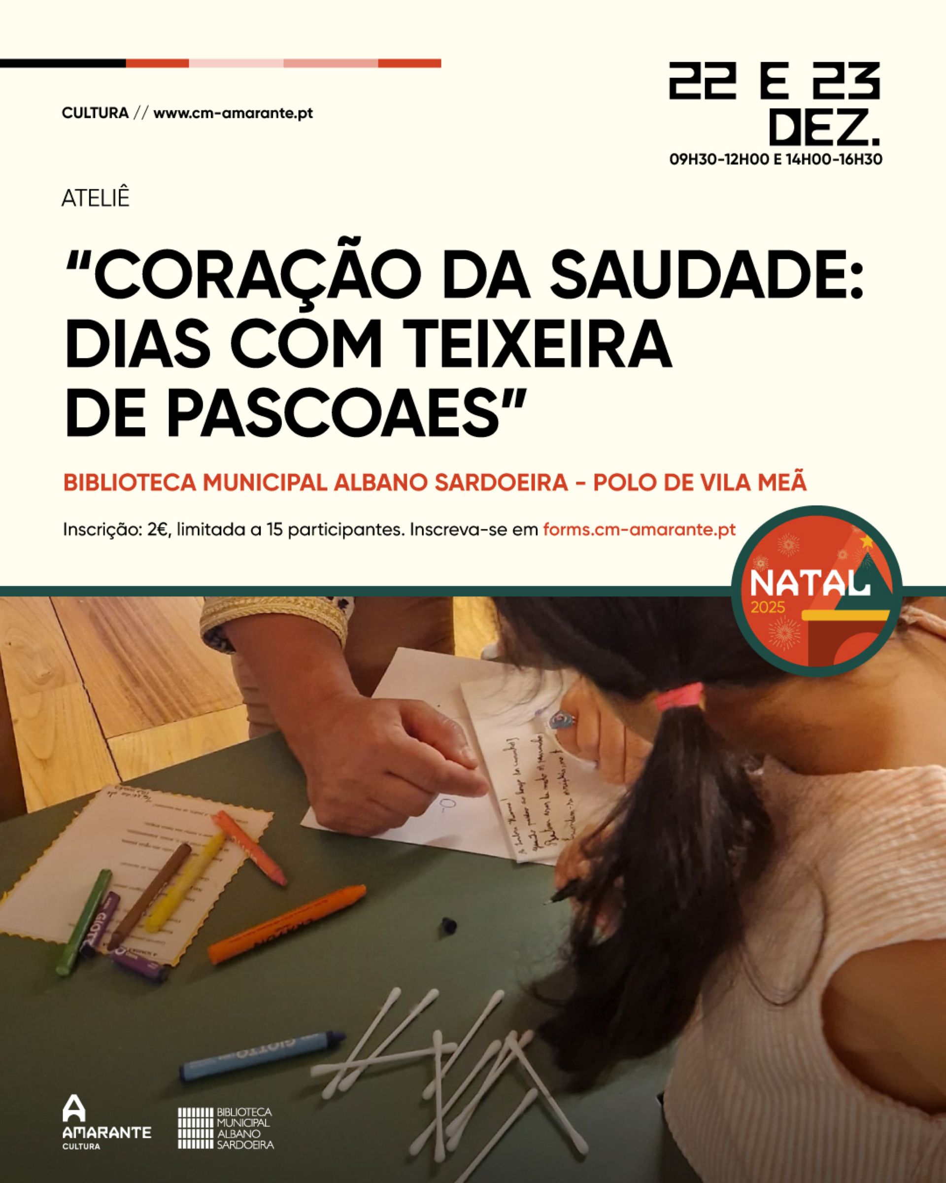 Ateliê “Coração da Saudade: dias com Teixeira de Pascoaes”