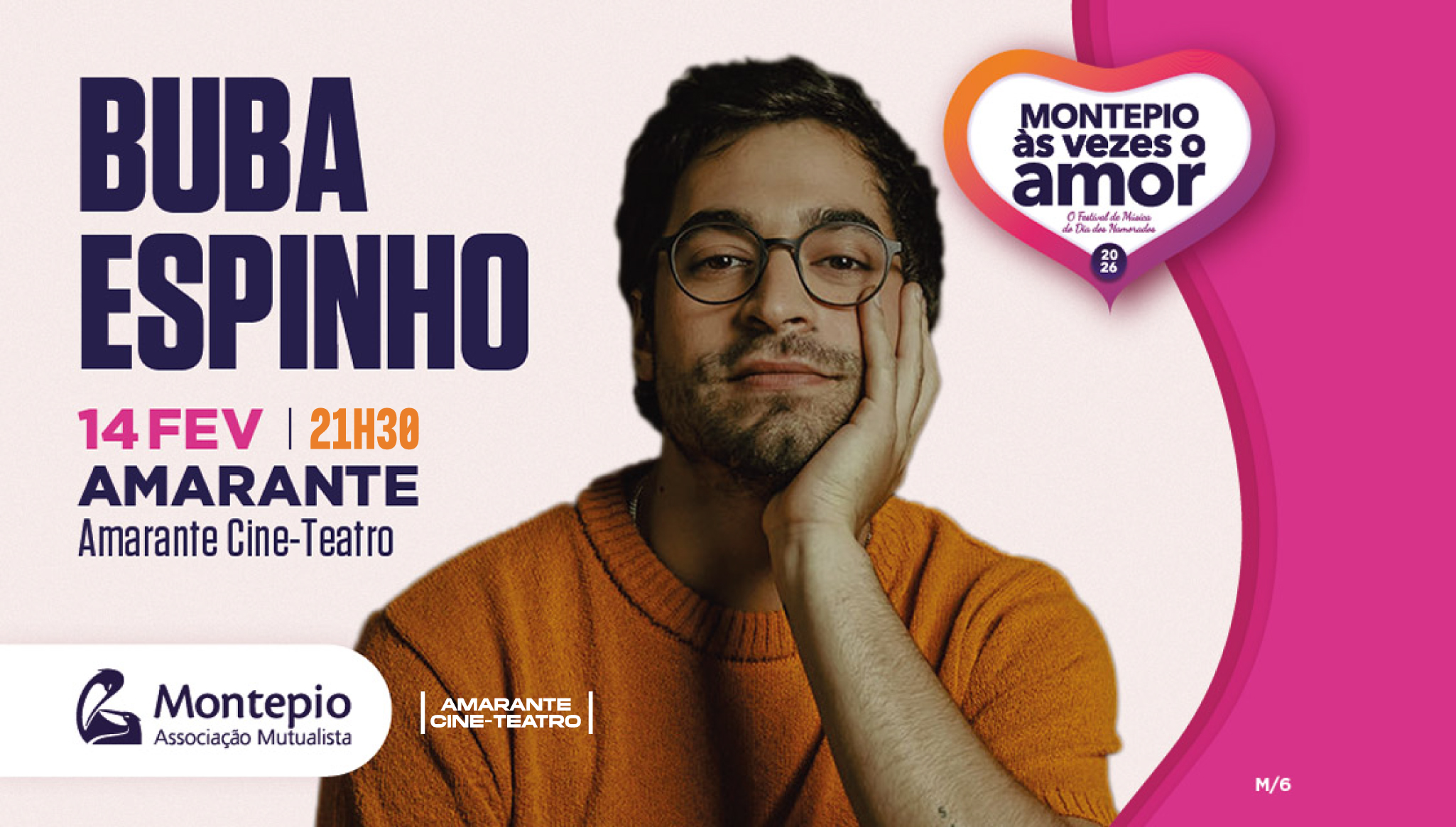Buba Espinho e Márcia sobem ao palco do Amarante Cine-Teatro em fevereiro