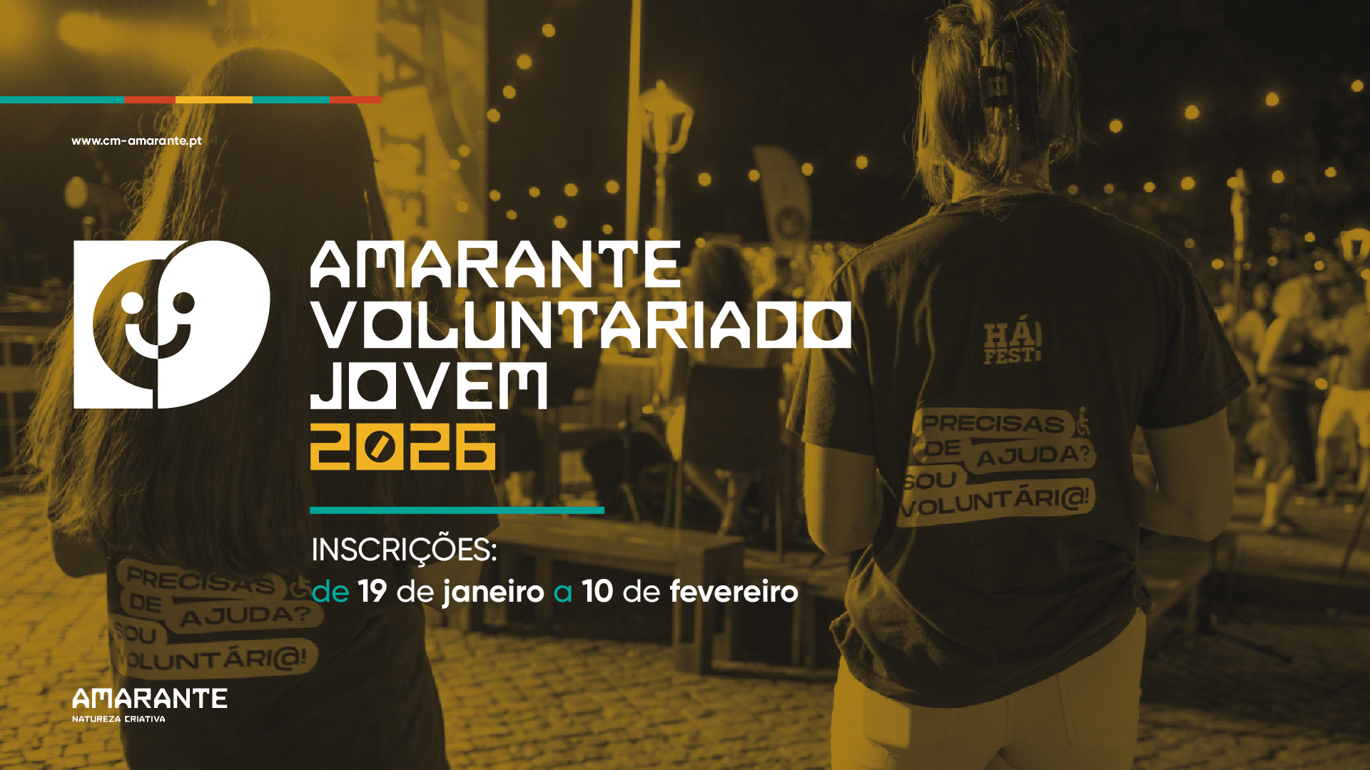 Inscrições para o Voluntariado Jovem arrancam a 19 de janeiro