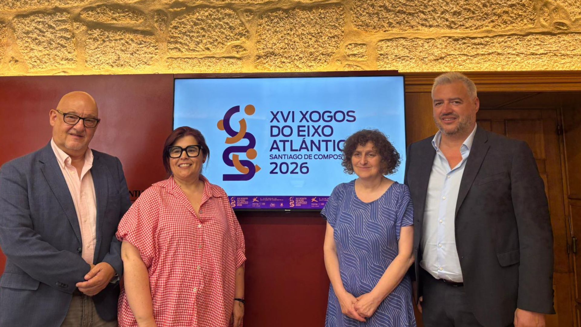 Xoán Mao, concelleira e alcaldesa de Santiago, presidente GT deportes Eixo Atlantico
