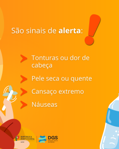 Sinais de alerta do calor