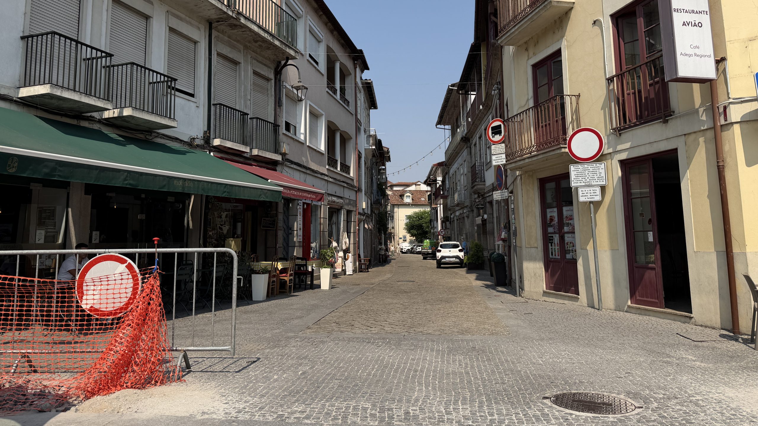 Rua 31 de Janeiro exclusiva para peões entre 1 de agosto e 13 de setembro