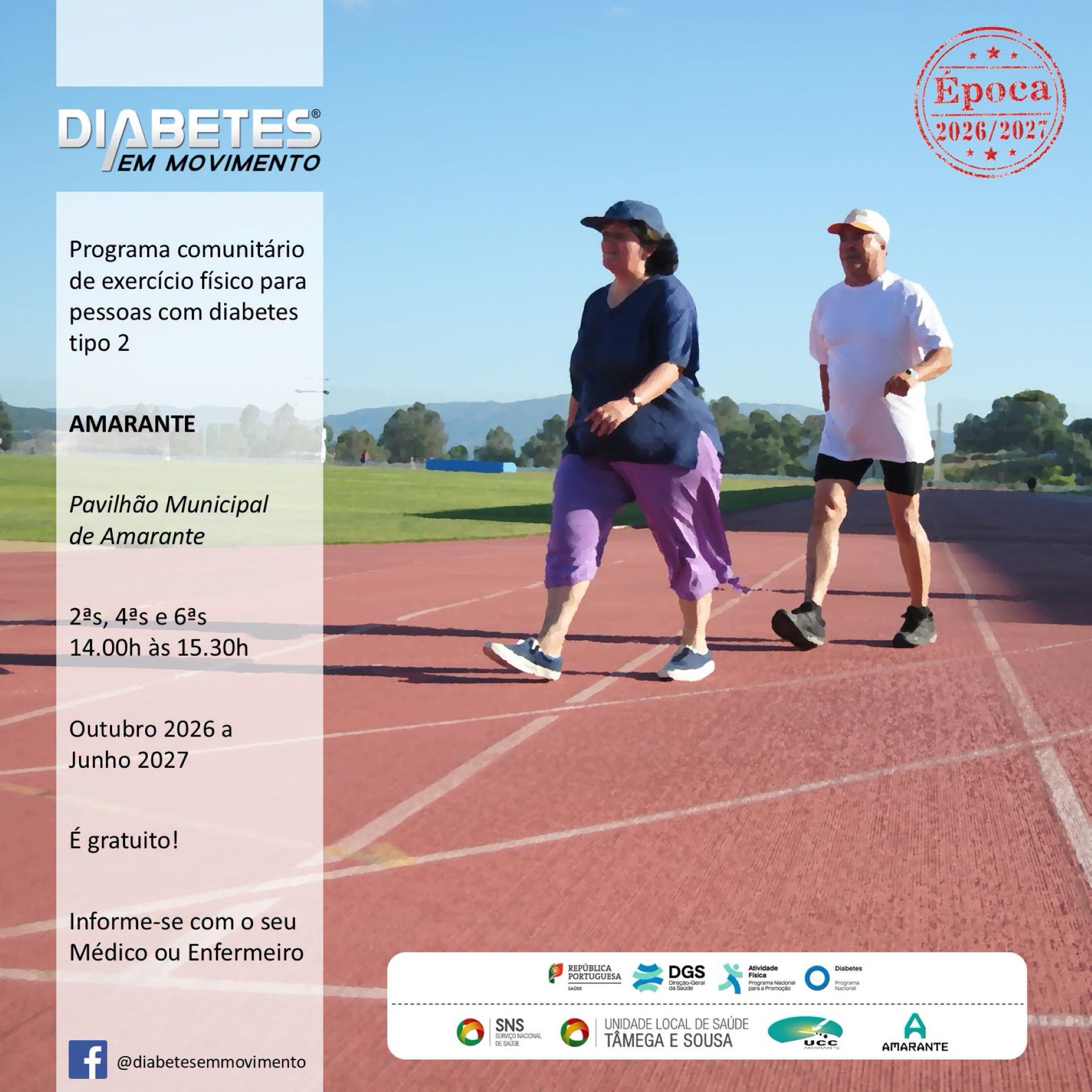 Diabetes em Movimento Amarante retoma atividades a 2 de outubro